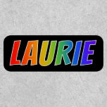 [ Thumbnail: First Name "Laurie" ~ Fun Rainbow Coloring ]