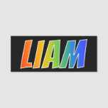 [ Thumbnail: First Name "Liam": Fun Rainbow Coloring Name Tag ]