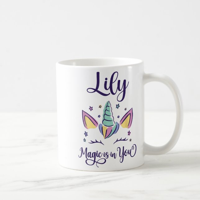 First Name Lily D Lily  Coffee Mug (Right)