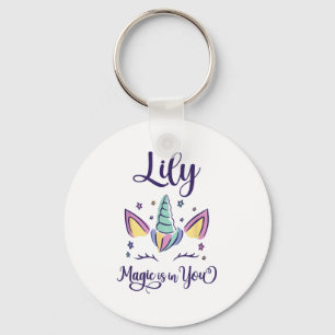 First Name Lily D Lily  Keychain