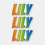 [ Thumbnail: First Name "Lily" W/ Fun Rainbow Coloring Sticker ]