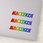 [ Thumbnail: First Name "Mackenzie" W/ Fun Rainbow Coloring Sticker ]