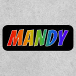 [ Thumbnail: First Name "Mandy" ~ Fun Rainbow Coloring ]