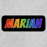 [ Thumbnail: First Name "Mariah" ~ Fun Rainbow Coloring ]
