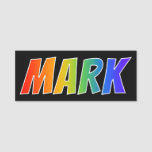 [ Thumbnail: First Name "Mark": Fun Rainbow Coloring Name Tag ]
