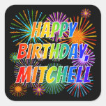 [ Thumbnail: First Name "Mitchell", Fun "Happy Birthday" Sticker ]