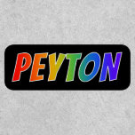 [ Thumbnail: First Name "Peyton" ~ Fun Rainbow Coloring ]