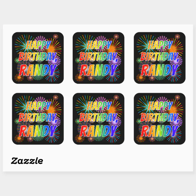 Randy Name Sticker First Name