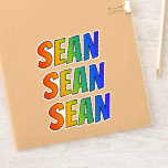 [ Thumbnail: First Name "Sean" W/ Fun Rainbow Coloring Sticker ]