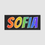 First Name &quot;SOFIA&quot;: Fun Rainbow Coloring Name Tag