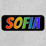First Name &quot;SOFIA&quot; ~ Fun Rainbow Coloring Patch