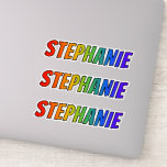 [ Thumbnail: First Name "Stephanie" W/ Fun Rainbow Coloring Sticker ]