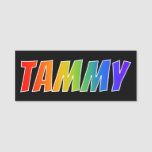 [ Thumbnail: First Name "Tammy": Fun Rainbow Coloring Name Tag ]