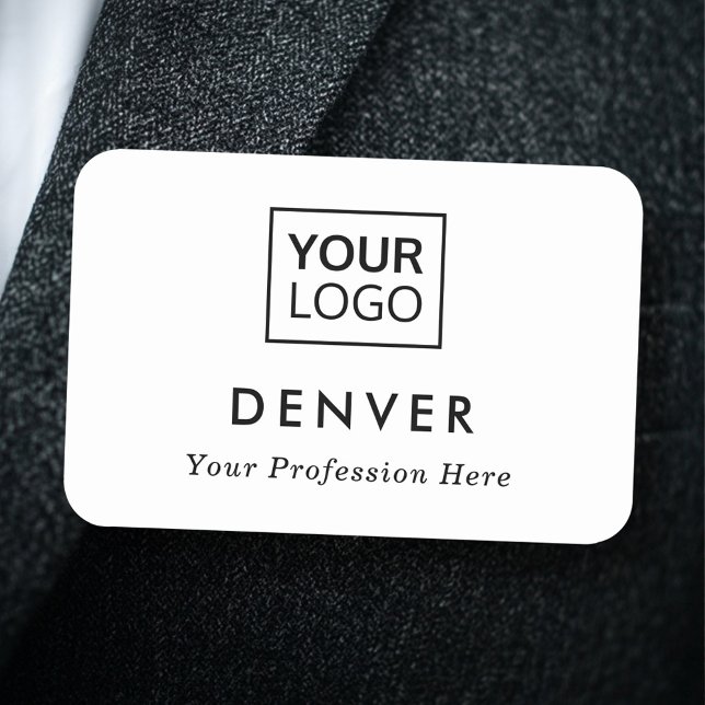 First name title custom logo white or any color tag (First name title custom logo white or any color name tag)