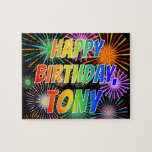 [ Thumbnail: First Name "Tony", Fun "Happy Birthday" Jigsaw Puzzle ]