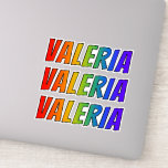 [ Thumbnail: First Name "Valeria" W/ Fun Rainbow Coloring Sticker ]