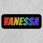 [ Thumbnail: First Name "Vanessa" ~ Fun Rainbow Coloring ]