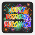 [ Thumbnail: First Name "Veronica", Fun "Happy Birthday" Sticker ]