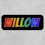 [ Thumbnail: First Name "Willow" ~ Fun Rainbow Coloring ]