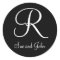First Names and Last Initial White Monogram R