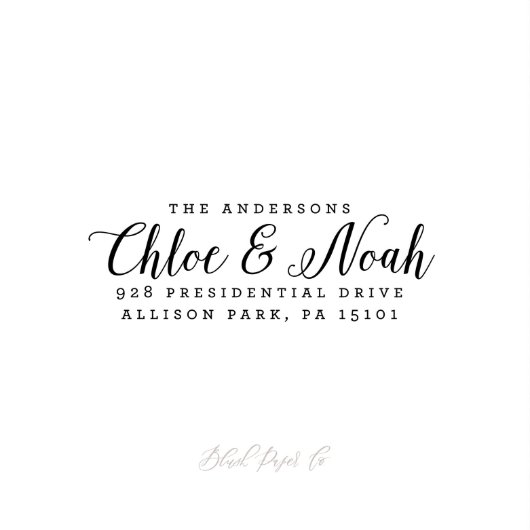 First Names Self-Inking Return Address Stamp (Front)