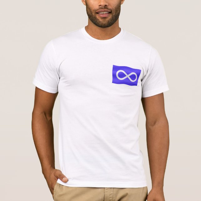First Nation T-shirt Unisex Metis Flag T-shirt (Front)