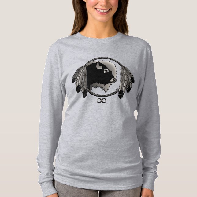 First Nation Wildlife Shirt Women's Plus Size Top (Front)