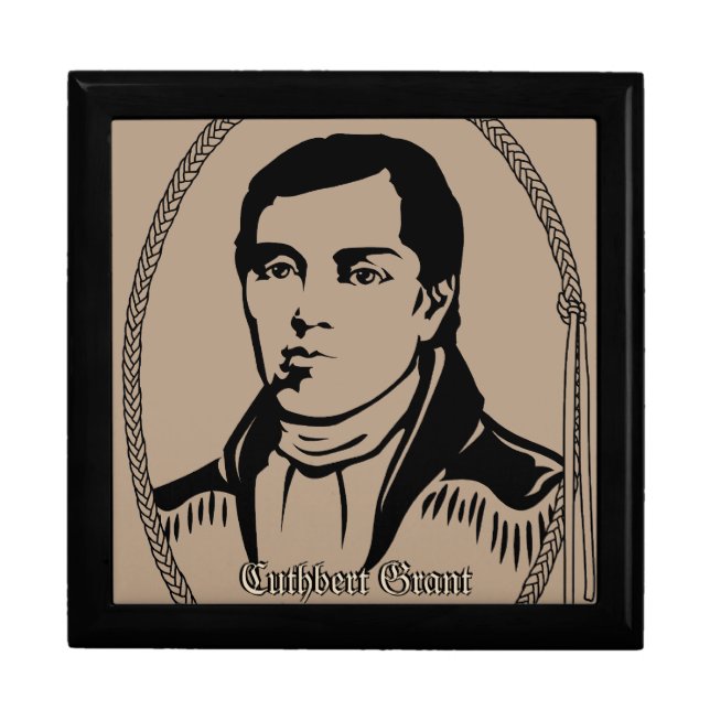 First Nations Box Metis Hero Cuthbert Grant Gifts (Front)