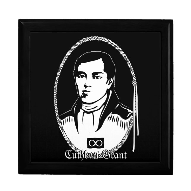 First Nations Box Metis Hero Cuthbert Grant Gifts (Front)