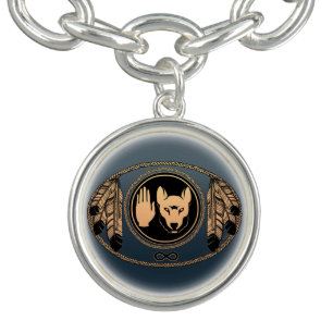 First Nations Bracelet Metis Wolf Charm Bracelet
