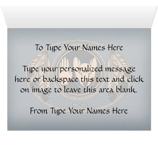 First Nations Cards Wolf Native Art Cards Metis (Inside Horizontal (Bottom))