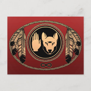 First Nations Cards Wolf Native Art Cards Metis