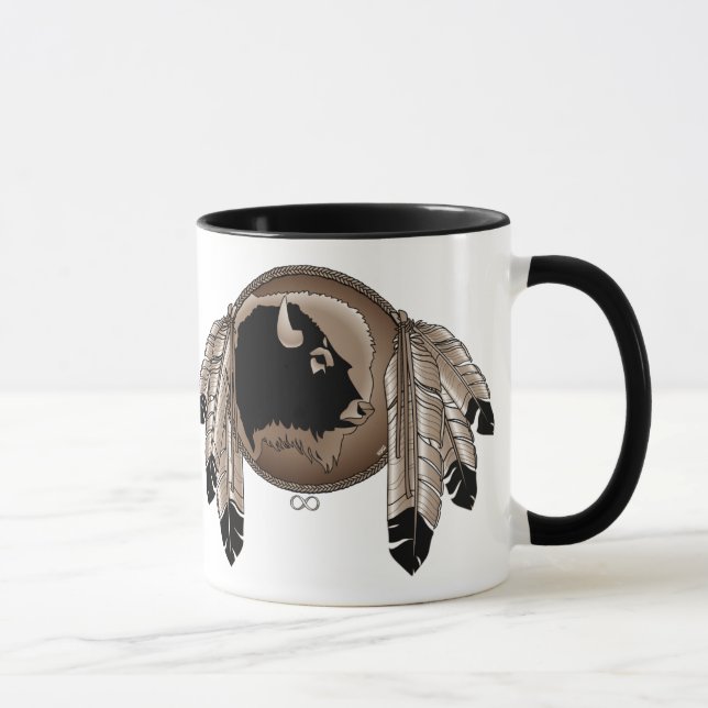 First Nations Coffee Mug Wildlife Art Stein Mug (Right)