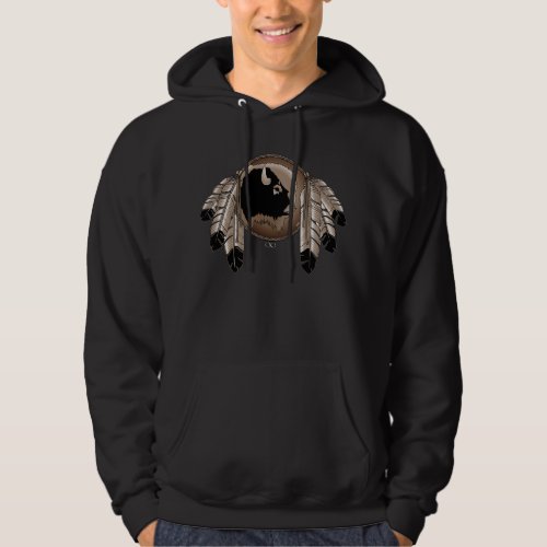 First Nations Hoodie Wildlife Metis Art Hoodie