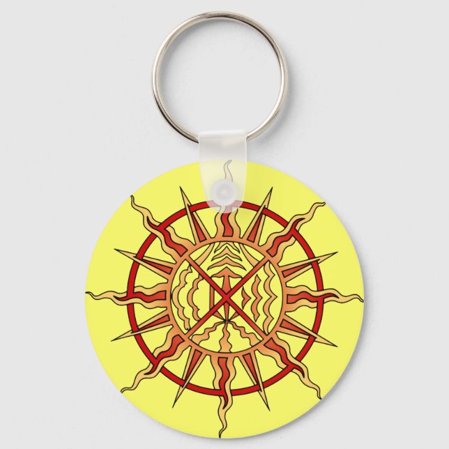 First Nations Keychain Spiritual Art Gift Keepsake (Front)