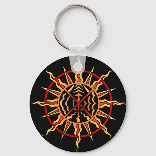 First Nations Keychain Spiritual Art Gift Keepsake (Front)