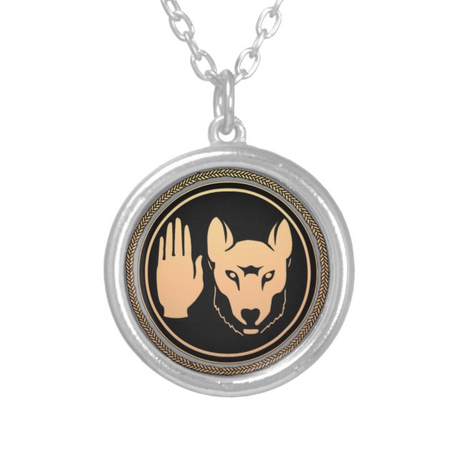 First Nations Necklace Metis Wolf Jewelry Necklace (Front)
