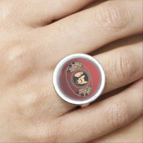 First Nations Rings Metis Wolf Flag Jewelry Rings