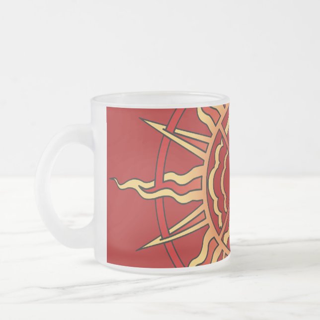 First Nations Sun Beer Glass Native Life Force Mug (Left)