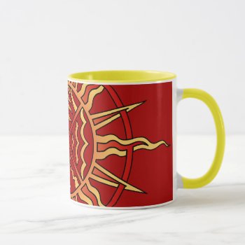 First Nations Sun Coffee Cup Native Life Force Mug by artist_kim_hunter at Zazzle