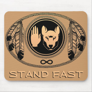 First Nations Wolf Gifts Native Art Mousepad