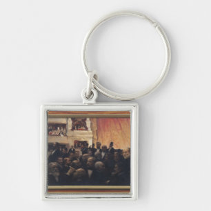 First Night at the Comedie Francaise in 1885 Keychain