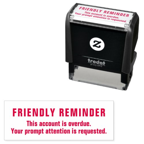 First Notice Reminder Overdue Client Past Due Self_inking Stamp