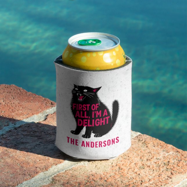 First Of All I'm A Delight Roaring Black Cat Can Cooler (In Situ Pool)