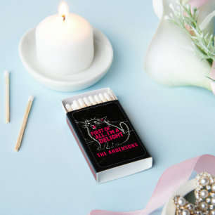 First Of All I'm A Delight Roaring Black Cat Matchboxes