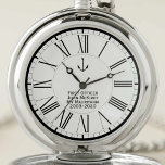 First Officer of Ship or Boat Commemorative Pocket Watch<br><div class="desc">Commemorative Gift for a first officer or other significant crew member of a ship. Include name,  ship name,  and also date if required. First officer watch.</div>