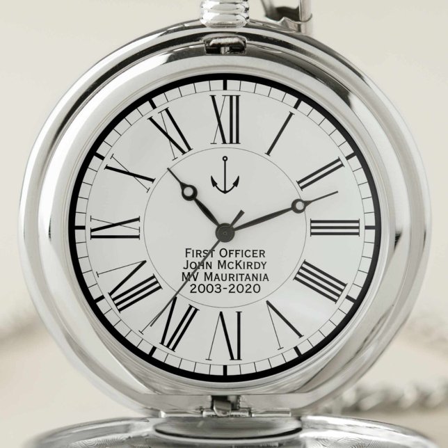 First Officer of Ship or Boat Commemorative Pocket Watch (Creator Uploaded)