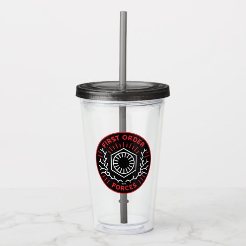 First Order Forces Logo Decal Acrylic Tumbler