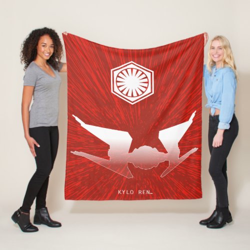 First Order Kylo Ren TIE Silencer Graphic Fleece Blanket