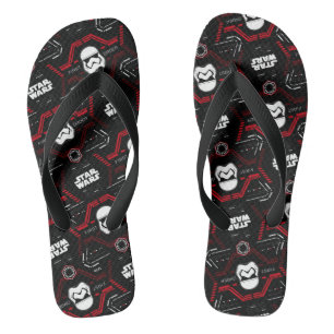 First Order Stormtrooper Pattern Flip Flops